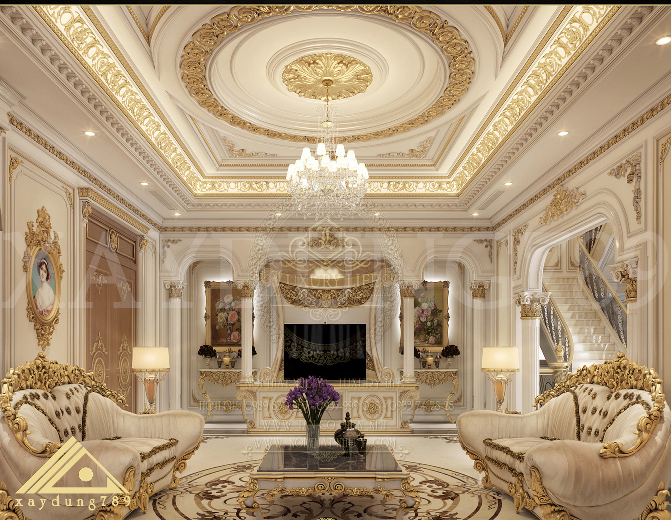 HOÀN THIỆN NỘI THẤT CĂN BIỆT THỰ THỨ 2 TẠI HOÀ BÌNH